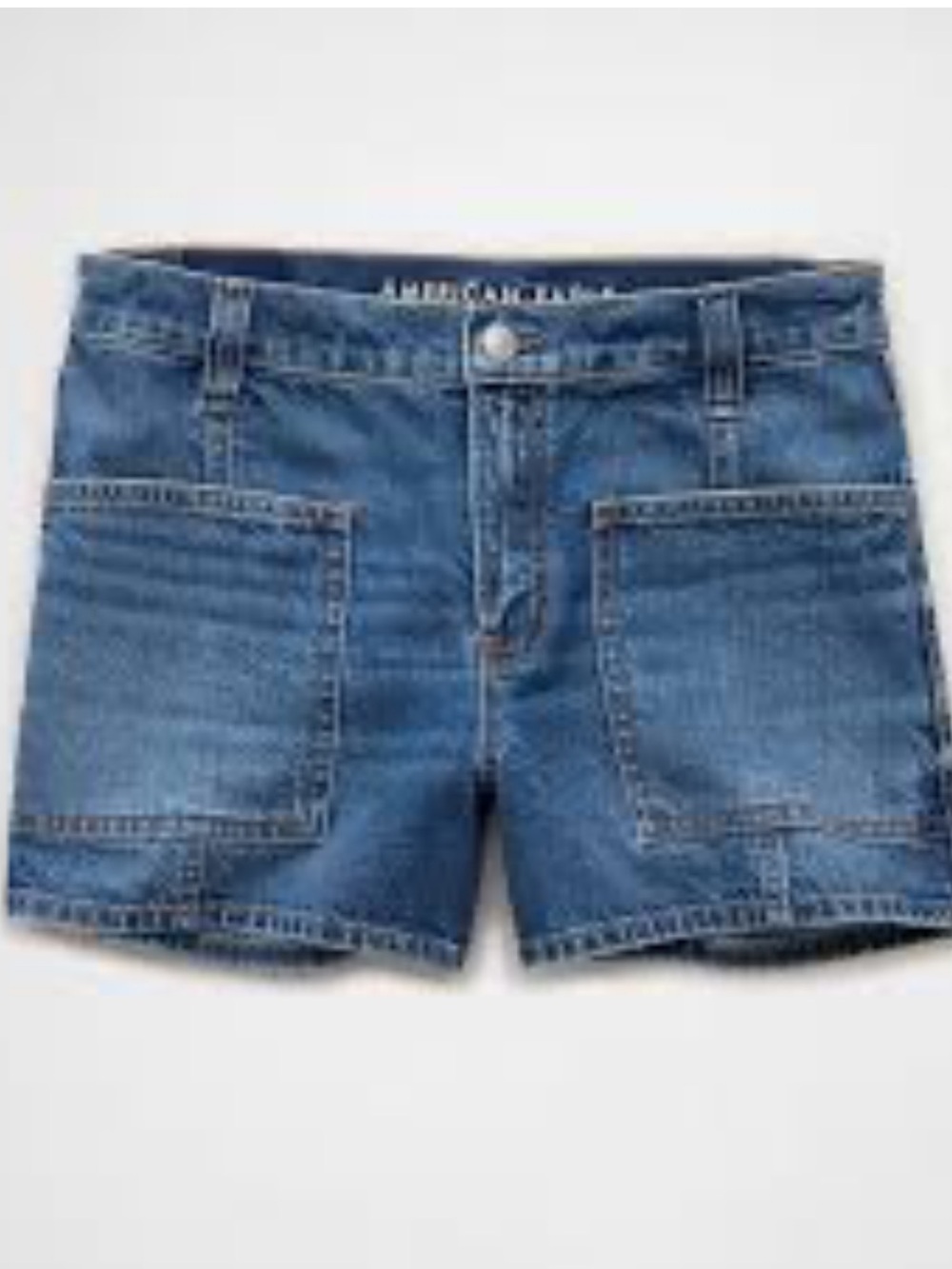 AE Stigrid Super High Waisted Relaxed Denim Short